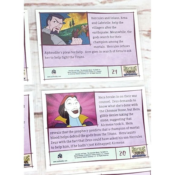 Hercules & Xena The Battle Of Mount Olympus Collectible Trading Card Bundle 19-2 - Picture 12 of 16
